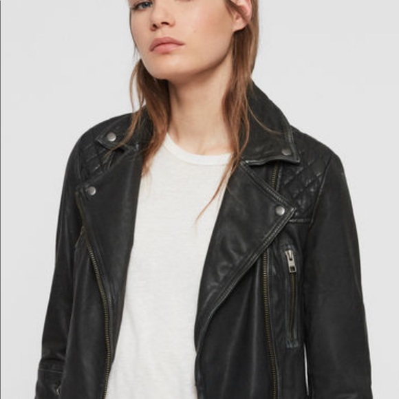 All Saints Cargo Leather Jacket - Picture 1 of 7